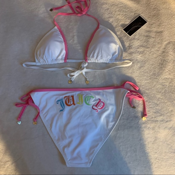 White and pink juicy couture bikini set - Picture 4 of 5